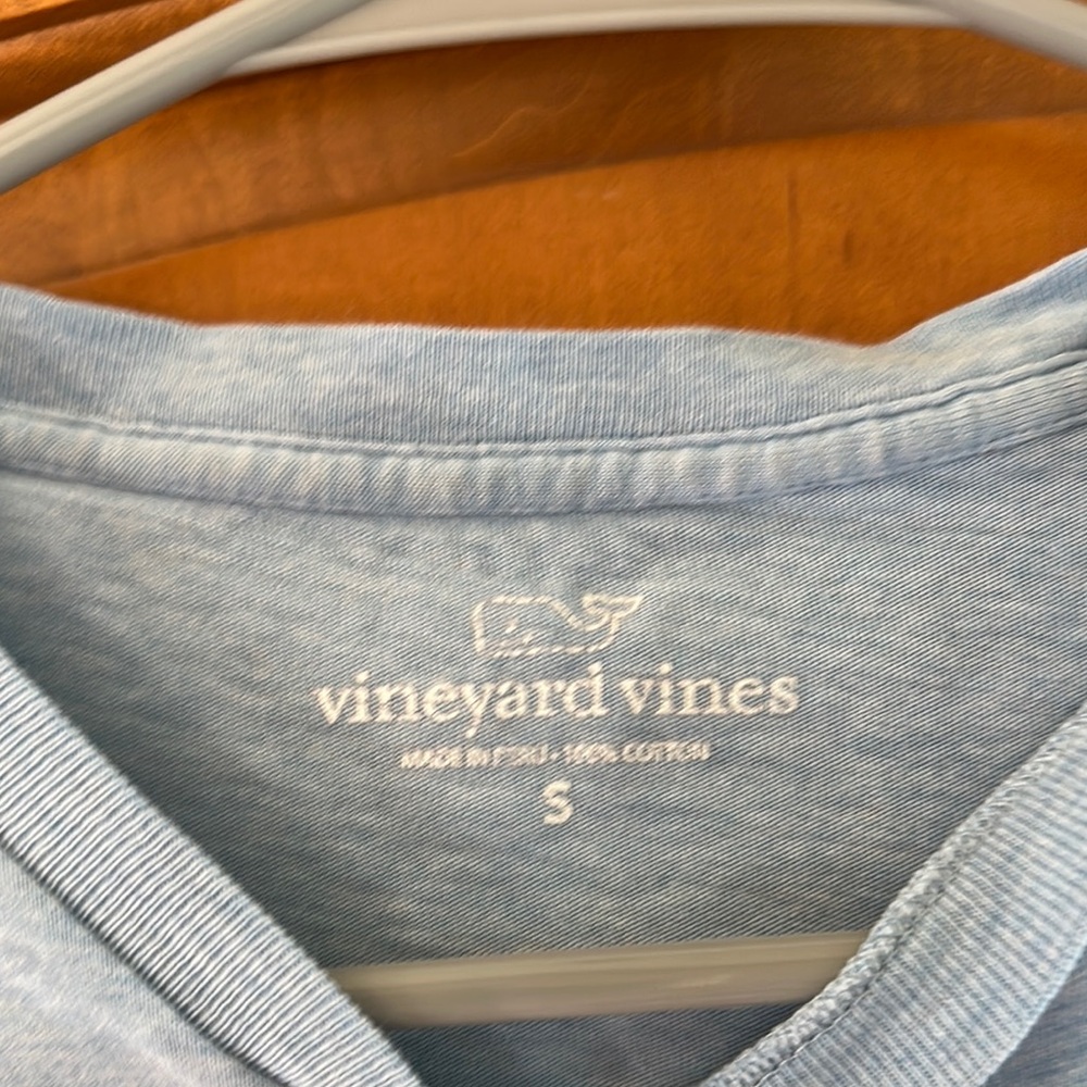 Vineyard Vines Surfboard Graphic Pocket Tee Shirt Small Blue - Picture 4 of 7